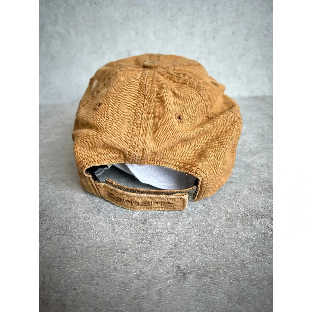 Carhartt Canvas Baseball Cap OS Brown Adjustable Gorpcore Streetwear Rugged